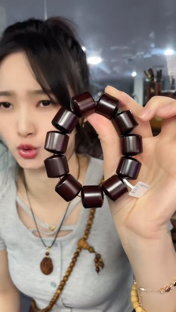 檀香紫檀（小叶紫檀）其他印度小叶紫檀2.0桶珠zt020