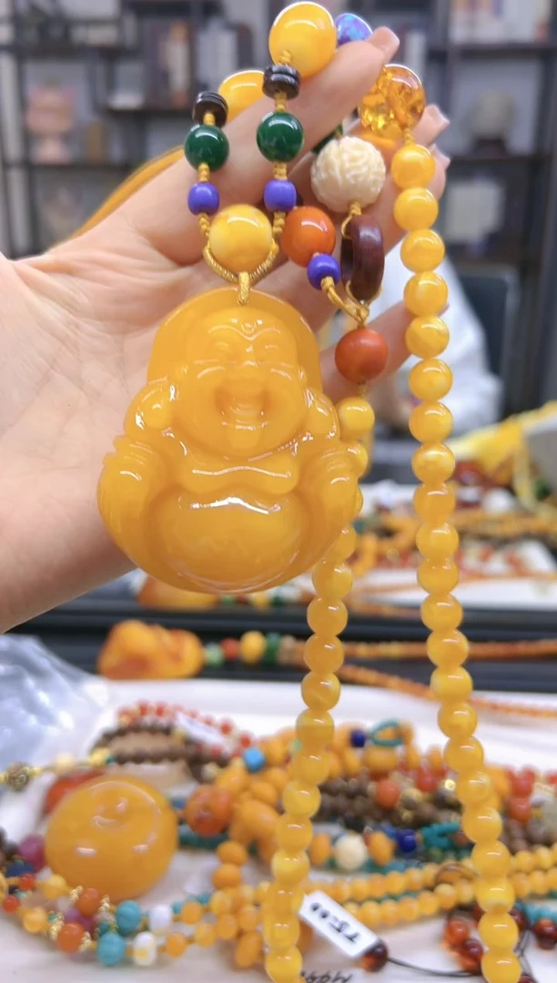 【闪购商品】蜜蜡毛衣链未镶嵌M234