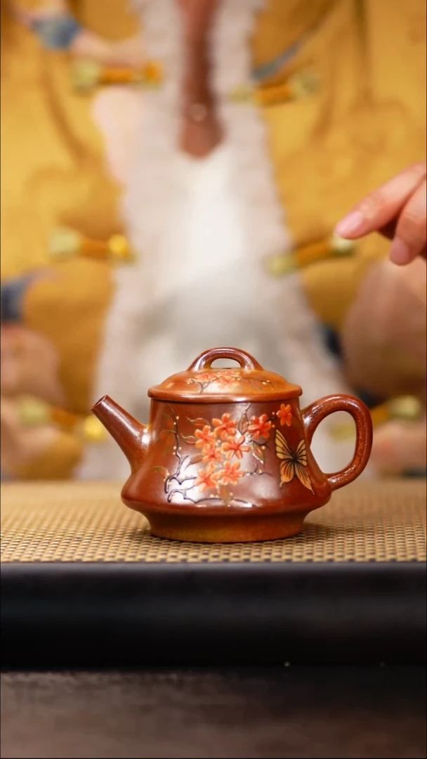 8小鱼柴烧蝶恋花柱础