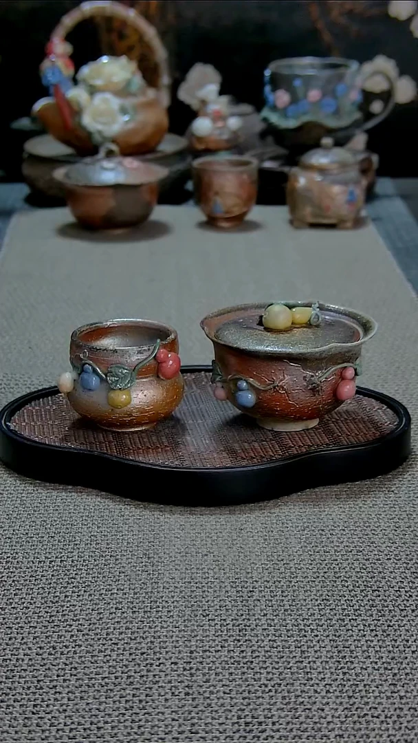 颜老师葫芦盖碗套装