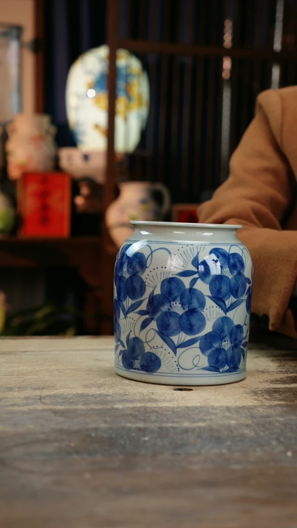 【闪购商品】瓷片景德镇纯手工釉下彩精品花瓶