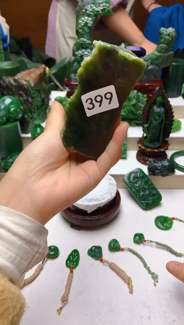 未镶嵌和田玉珠宝半成品1