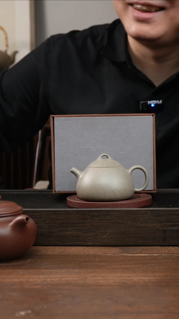 茶杯紫砂银*本绿还原烧冬心秦权     120CC