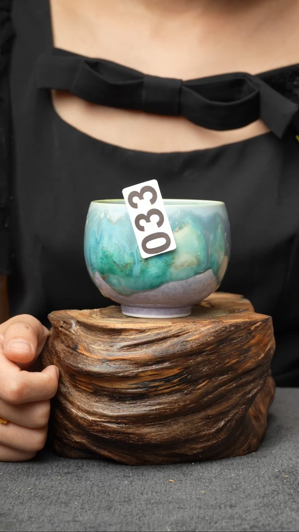 杯子033景德镇手创颜色釉杯（食品级）带冰裂纹