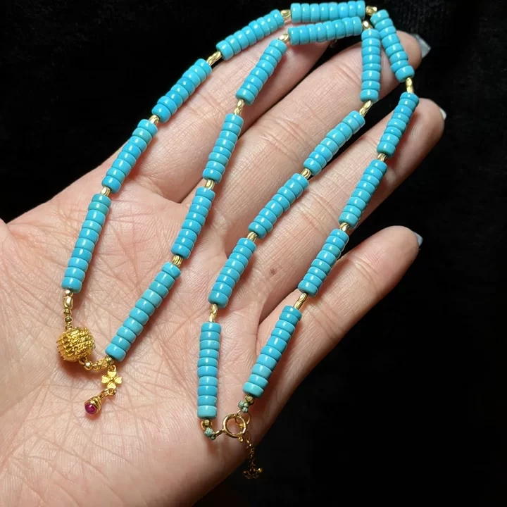 18k 绿松石项链 18k 绿松石项链