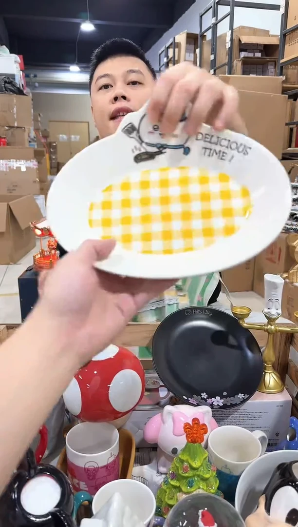 瓷片原盒小八餐盘