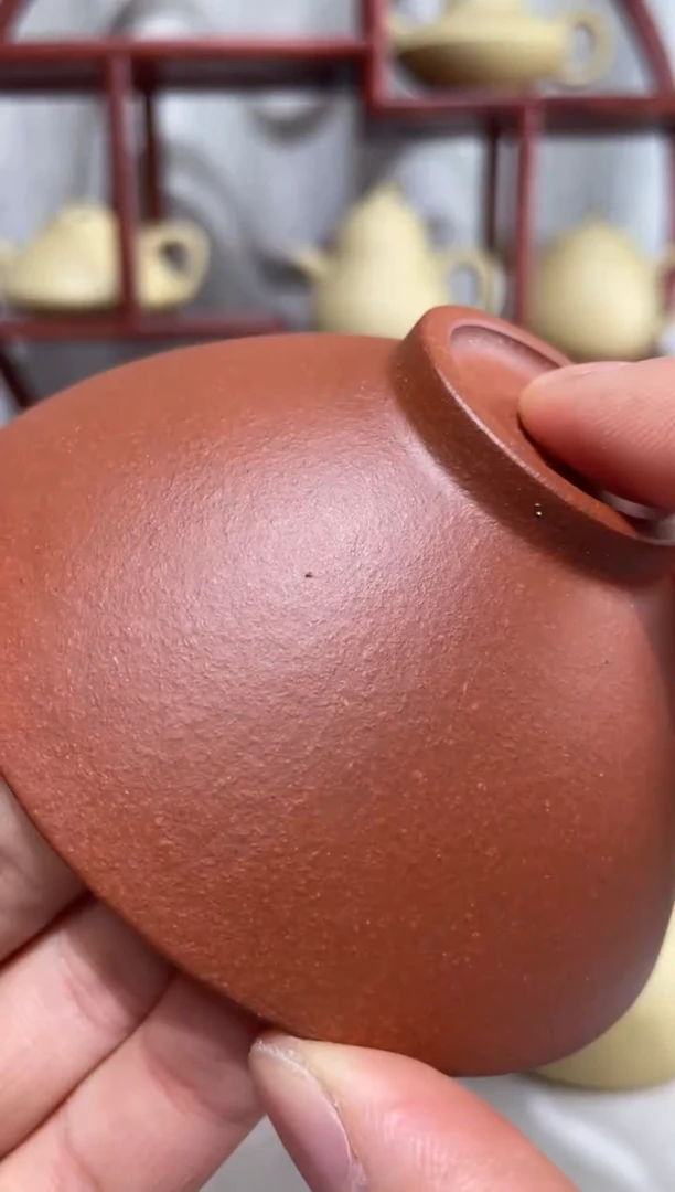 【闪购商品】紫砂茶壶微瑕紫朱泥斗笠杯