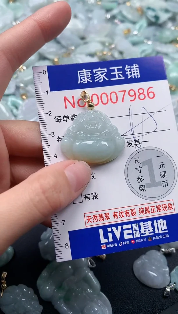 吊坠(不含链)未镶嵌翡翠7986