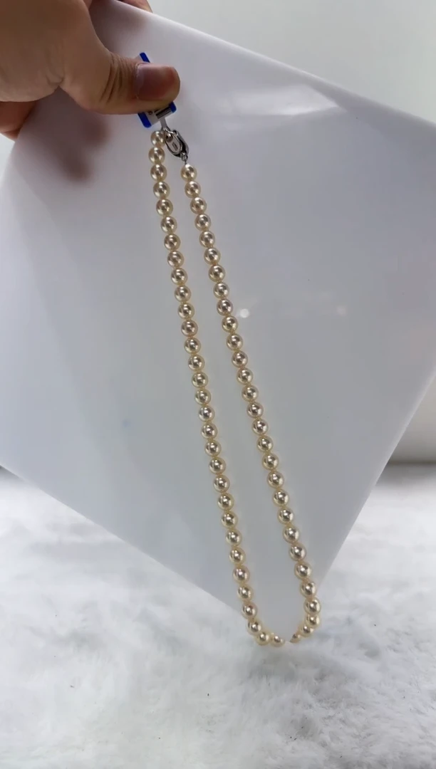 【闪购商品】海水珍珠DA银S925镶嵌t879 羽皇金串7