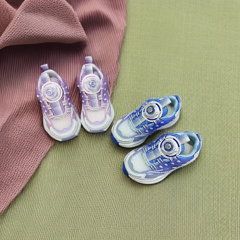 春夏季新款儿童网面透气跑鞋时尚男女童运动休闲鞋6208