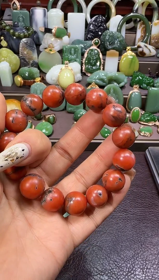 未镶嵌【宏1217】南红玛瑙语*67