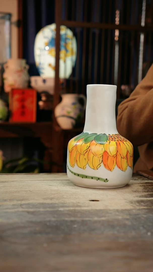 【闪购商品】瓷片景德镇纯手工釉下彩精品花瓶
