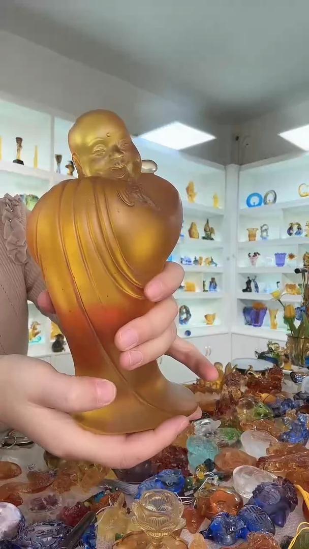手工艺品琉璃站姿24*12