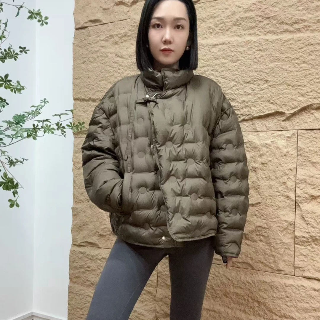 24年冬季新款时尚休闲薄款白鹅绒羽绒服（24Y0305）