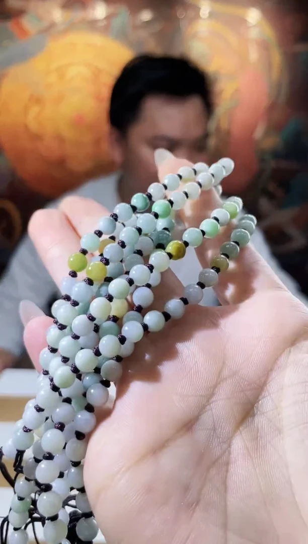 翡翠未镶嵌颈饰多样性发其一珠链15