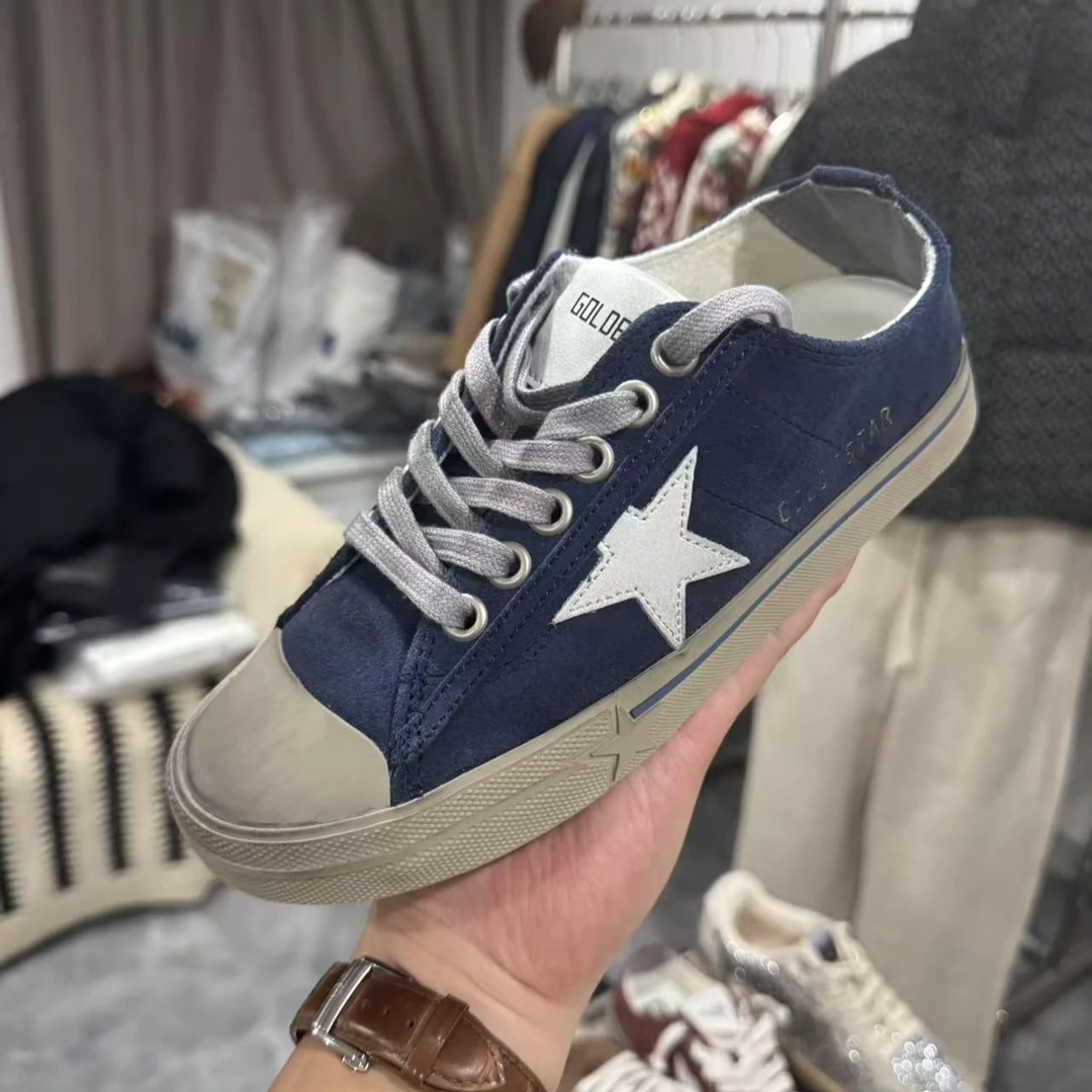 韩国2025新款蓝色翻毛皮时尚百搭