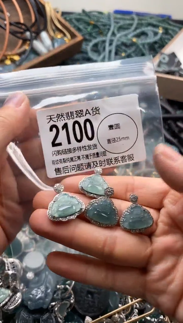 【闪购商品】翡翠颈饰未镶嵌多样性发其一2100