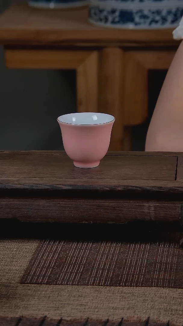 杯折葵非器手工手绘芭比粉主人杯