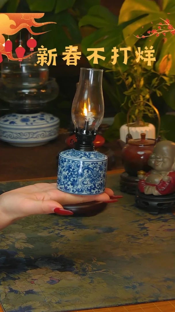 【闪购商品】景德镇陶瓷灯摆件