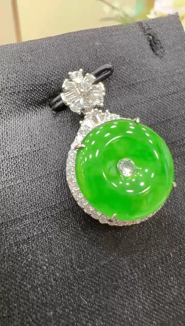 翡翠银S925镶嵌吊坠(不含链)团购多样性发一件
