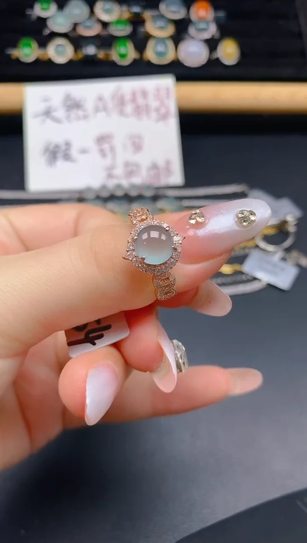 银S925镶嵌戒指翡翠42