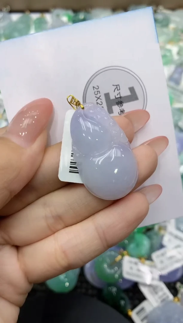 颈饰18K金镶嵌翡翠11111111