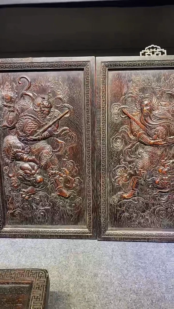 木紫檀雕刻一物一拍