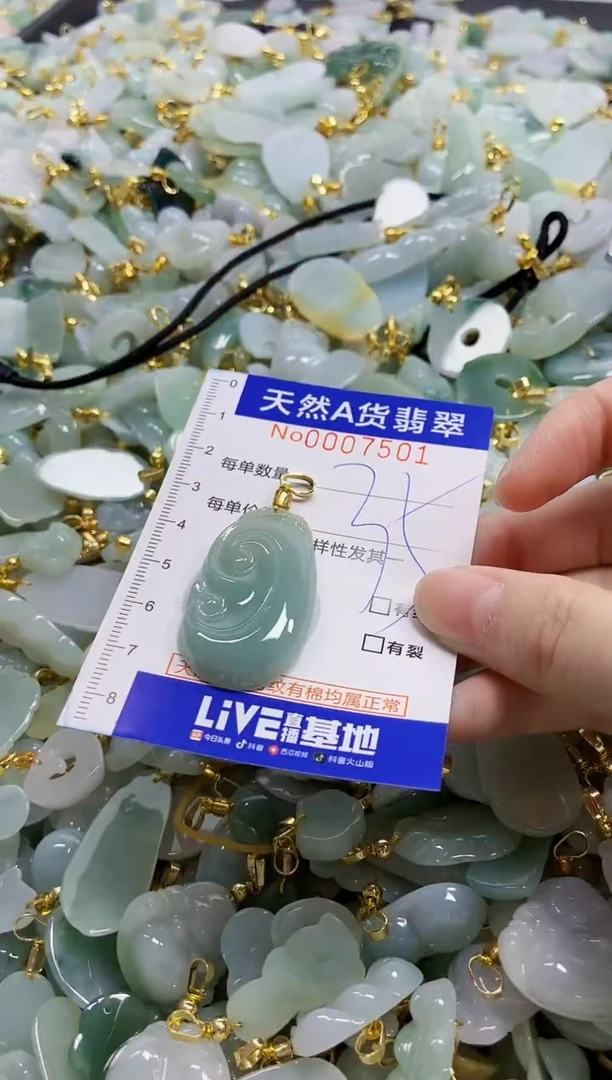 颈饰未镶嵌翡翠天然A货翡翠