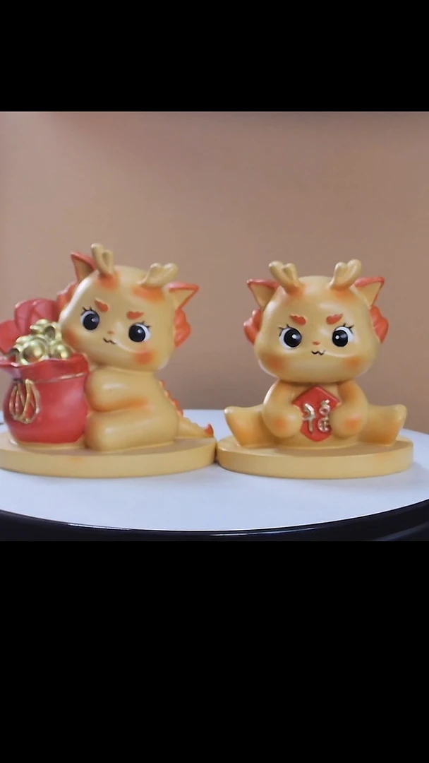 摆件桌面龙仔摆件 1对