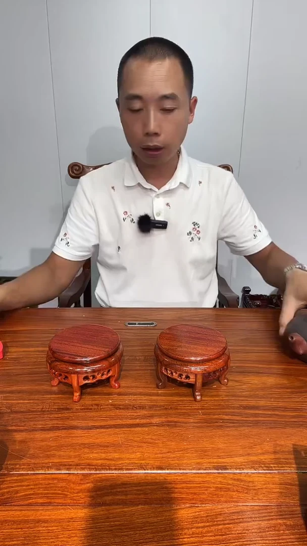 木买一送一香炉底座非花红11*12*7