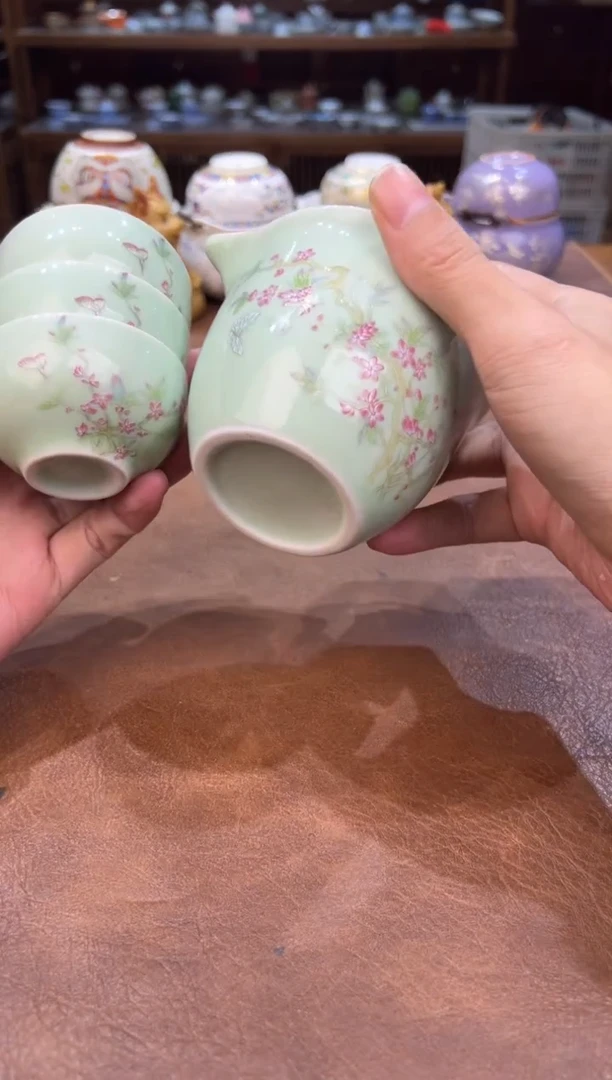 真的很便宜会开片的旅行茶具