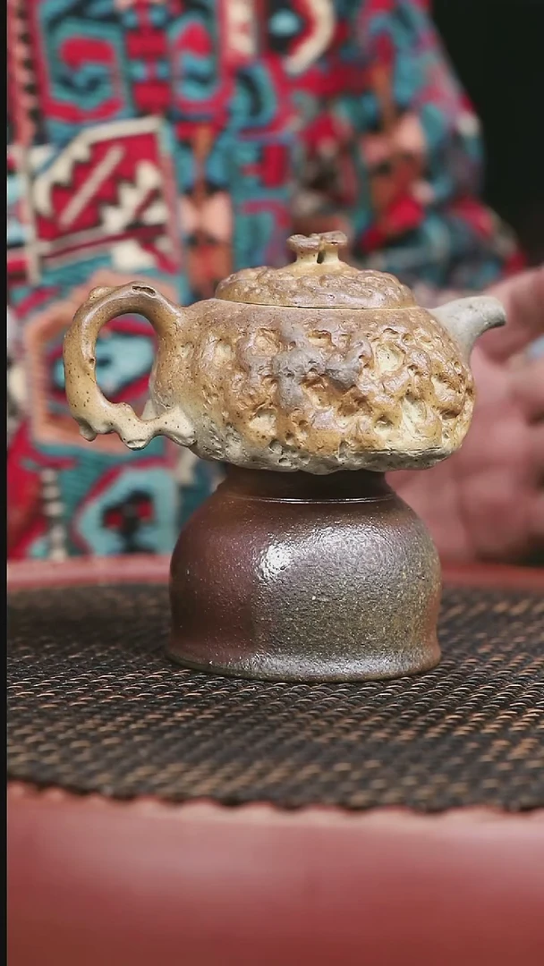 【闪购商品】紫砂柴烧本绿24号供春170CC+柴烧杯