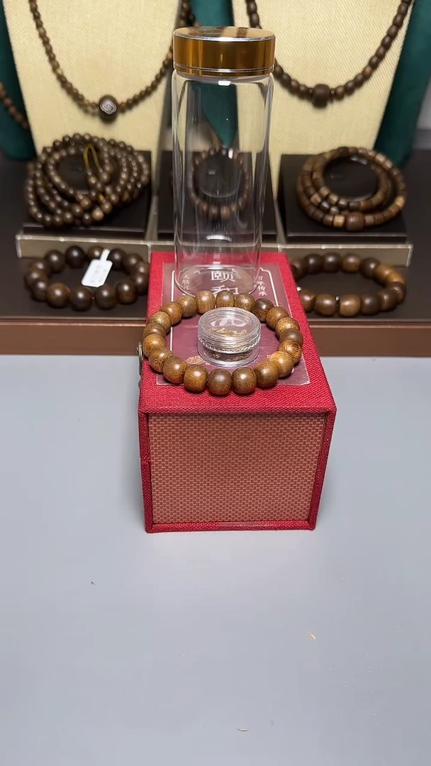 沉香芽庄白棋1.0玉化老型珠