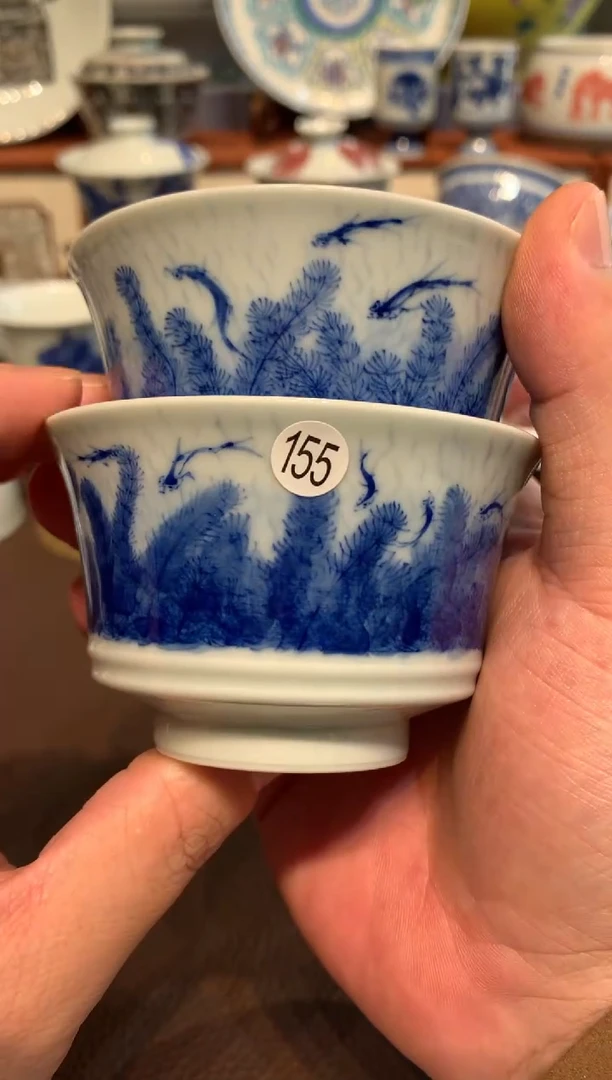 L**F155水草纹杯子两只ty104和ty104