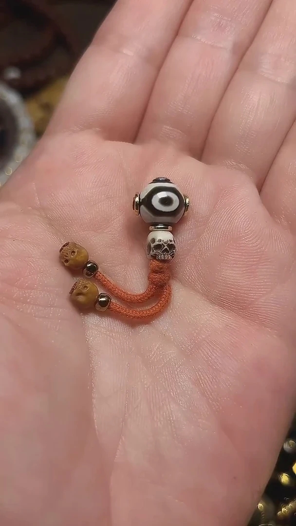 玛瑙/玉髓（覆膜）散珠三眼三通套装10mm