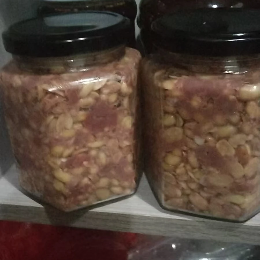 宣威加肉猪肝豆瓣酱（干渣）两瓶装每瓶500克中通包邮