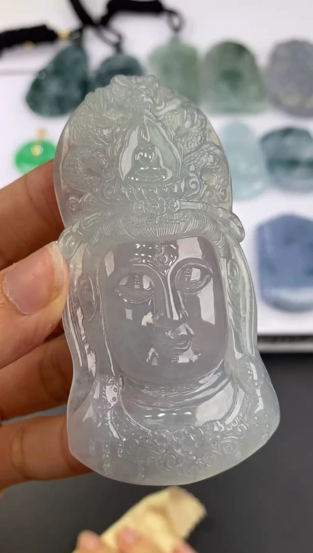 未镶嵌挂件翡翠300510     多人