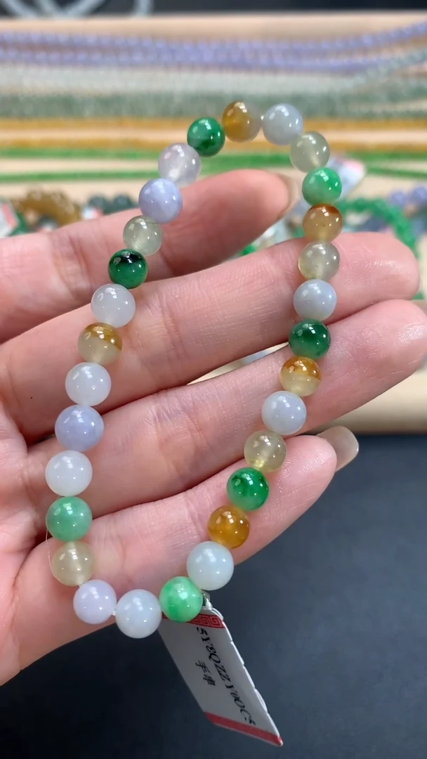 未镶嵌手串翡翠2珠链|680+0