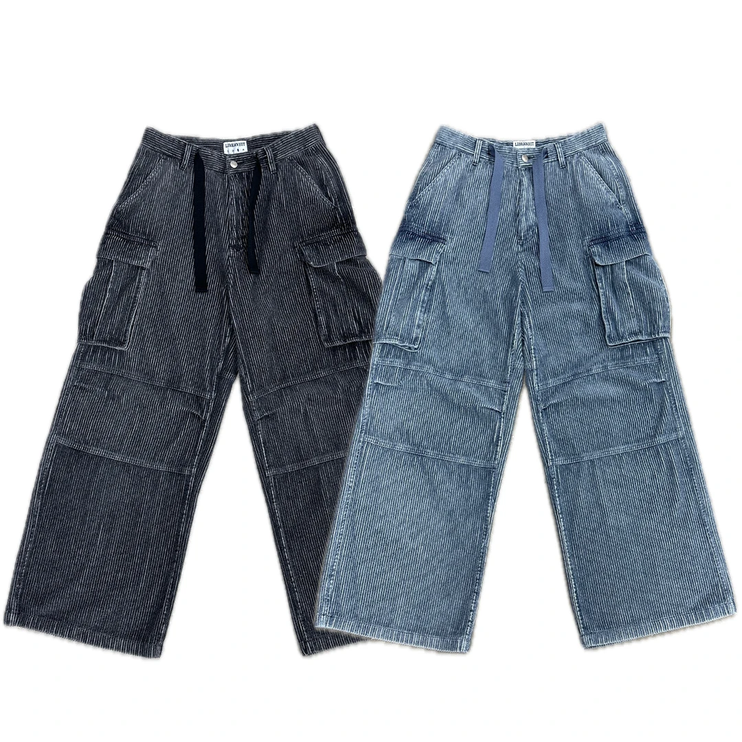 LIBERAFIT 做旧灯芯绒口袋工装裤 VINTAGE CORDUROY CARGO PANTS