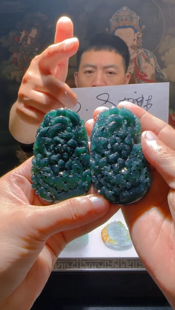 【闪购商品】定制翡翠未镶嵌L-@@QJSX304014