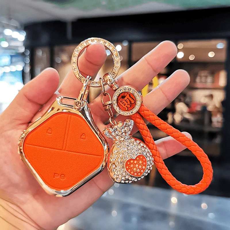 五菱缤果钥匙套宝骏云朵车新宝骏kiwi壳晴空Airev宾果悦也包扣女