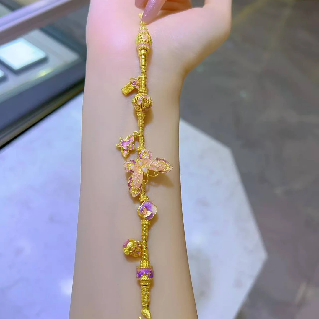 【琪琪专属】足金999投资金攒金双11大促 蝴蝶首饰 多退少补