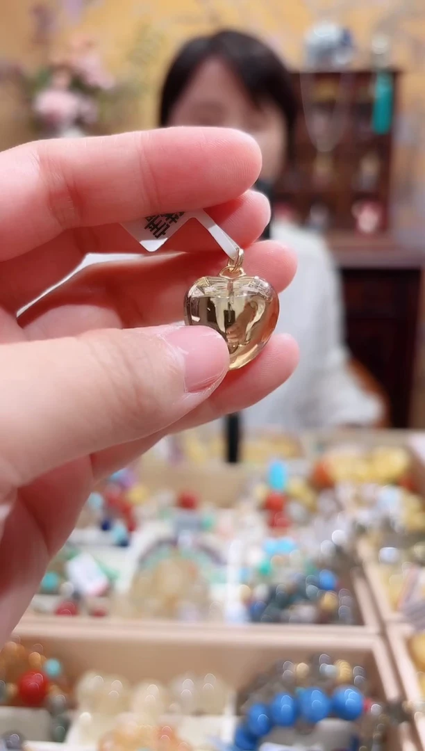 吊坠(不含链)18K金镶嵌水晶设计款珠串