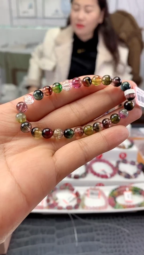 未镶嵌手串碧玺多样性发一条