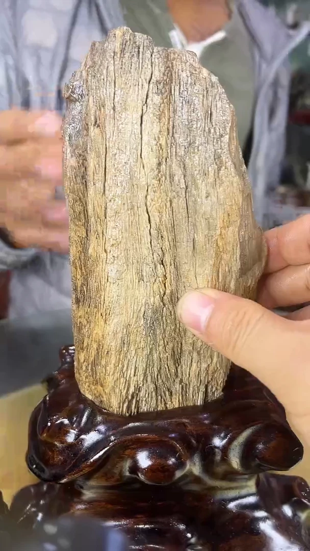 缅甸天然树化玉摆件