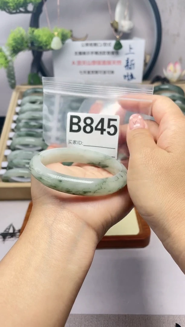 【闪购商品】石英质玉（天山翠）手镯未镶嵌B845