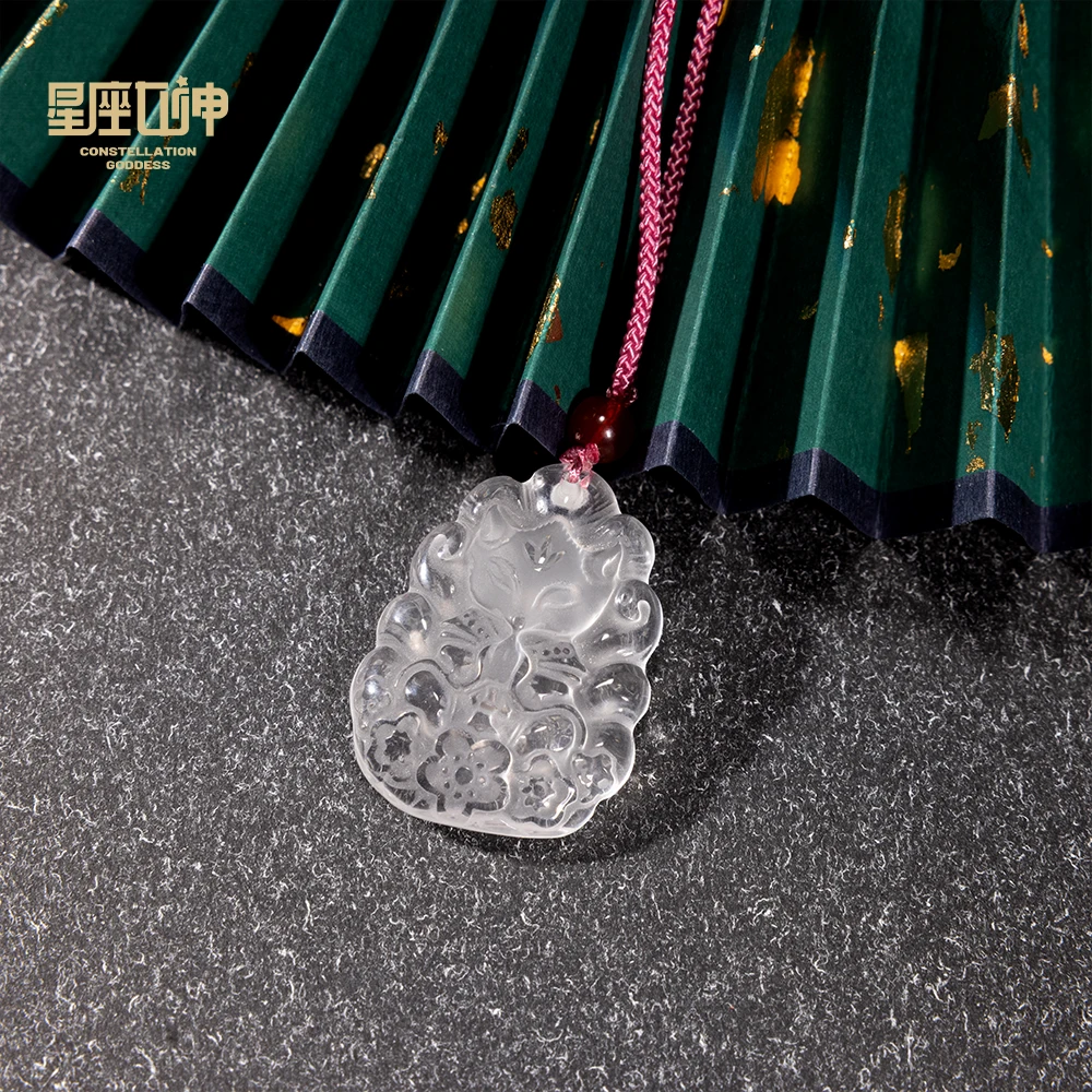 黑博士严选——白水晶九尾吊坠