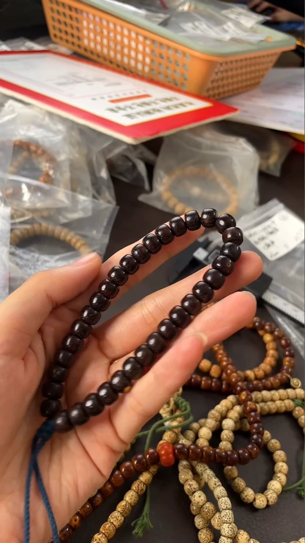 星月菩提手串精工级黑金新桶9*7手持