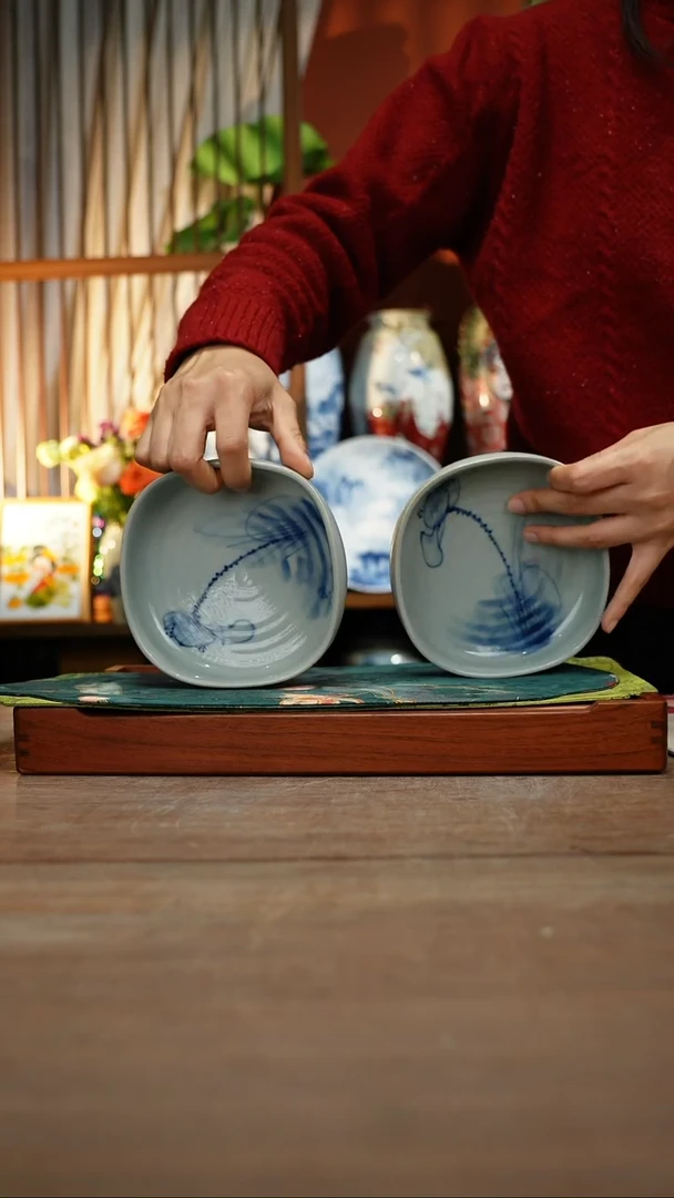 【简家甄选】景德镇设计师釉下手绘陶瓷