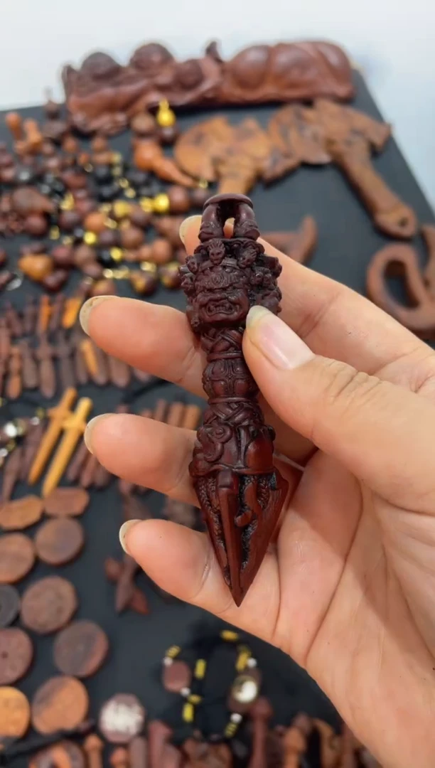 木枣木9公分伏魔杵新款